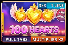 100 Hearts (Pull Tabs) - Spin City - Namibia